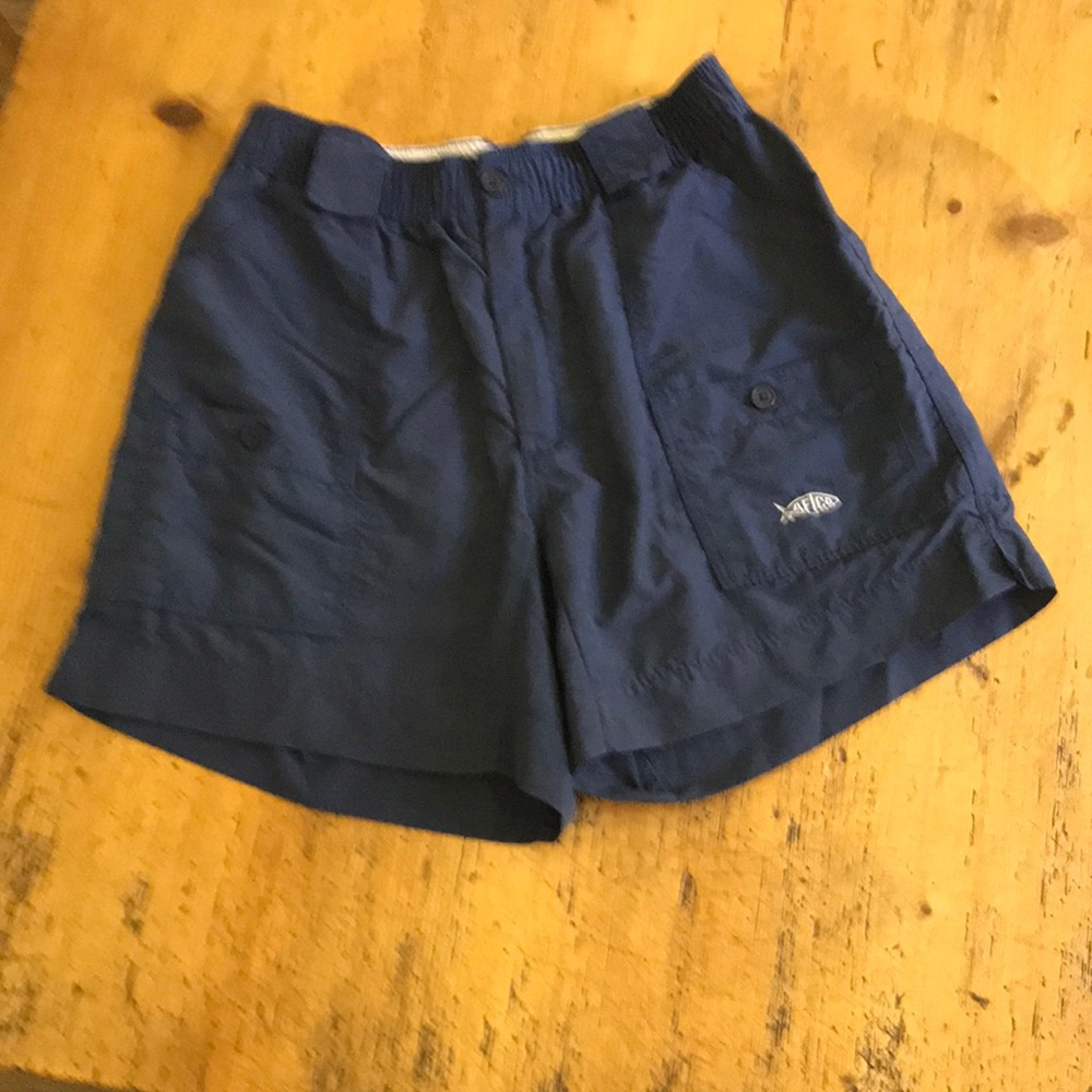 AFTCO Navy blue fishing shorts